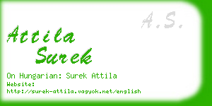 attila surek business card